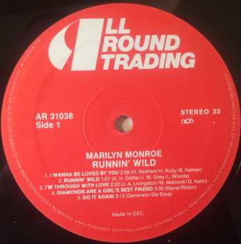 LP Marilyn Monroe: I Wanna Be Loved By You