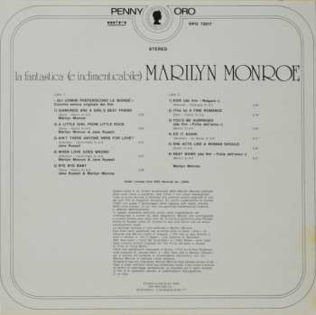 LP Marilyn Monroe: La Fantastica E Indimenticabile Marilyn Monroe