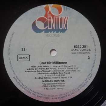 LP Marilyn Monroe: Star Für Millionen