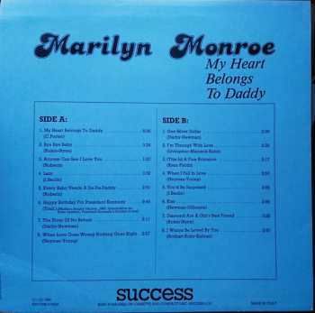 LP Marilyn Monroe: My Heart Belongs To Daddy