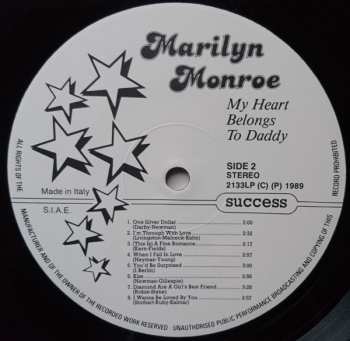 LP Marilyn Monroe: My Heart Belongs To Daddy