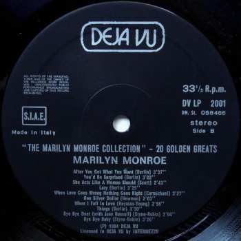 LP Marilyn Monroe: The Marilyn Monroe Collection