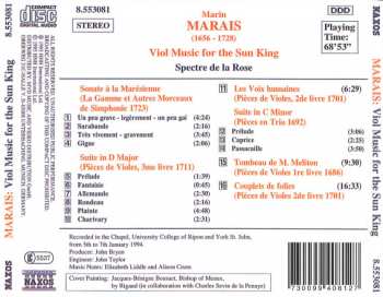 CD Marin Marais: Viol Music For The Sun King