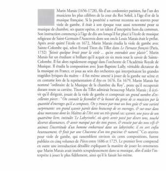 CD Marin Marais: Suites Pour Viole De Gambe Et Basse Continue