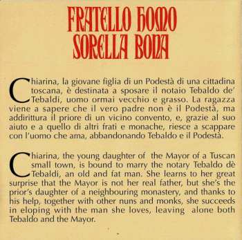 CD Mario Bertolazzi: Fratello Homo Sorella Bona / Beffe Licenze Et Amori Del Decamerone Segreto (Original Soundtrack Music From The Films)