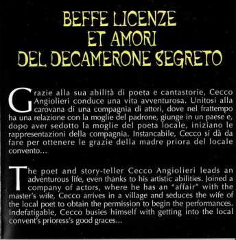 CD Mario Bertolazzi: Fratello Homo Sorella Bona / Beffe Licenze Et Amori Del Decamerone Segreto (Original Soundtrack Music From The Films)