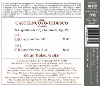 2CD Mario Castelnuovo Tedesco: 24 Caprichos De Goya