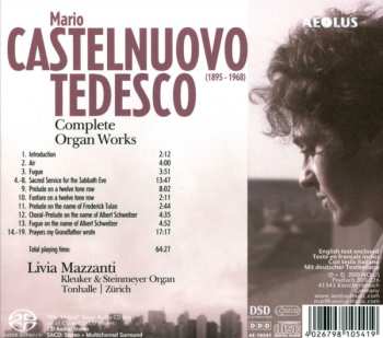 SACD Mario Castelnuovo Tedesco: Complete Organ Works