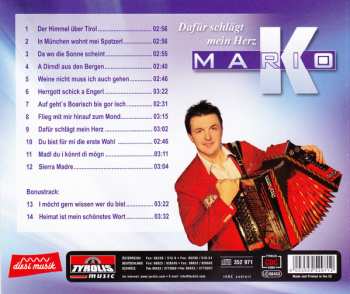 CD Mario Karnahsnigg: Dafür Schlägt Mein Herz