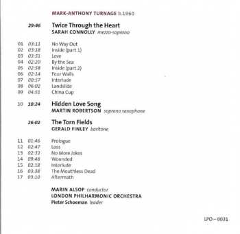 CD Mark-Anthony Turnage: Twice Through The Heart | Hidden Love Song | The Torn Fields