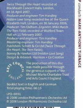 CD Mark-Anthony Turnage: Twice Through The Heart | Hidden Love Song | The Torn Fields
