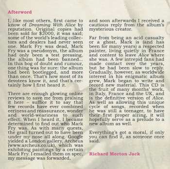 CD Mark Fry: Dreaming With Alice