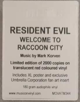 2LP Mark Korven: Resident Evil Welcome To Raccoon City (Original Motion Picture Soundtrack) LTD | NUM | CLR