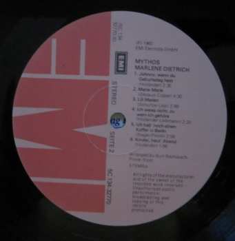 2LP Marlene Dietrich: Mythos Marlene Dietrich