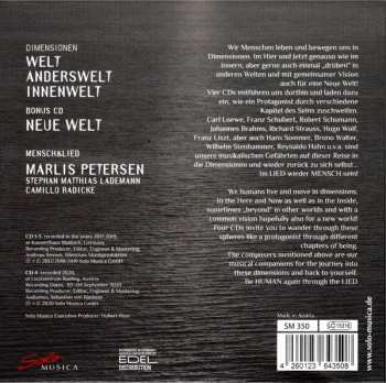 4CD/Caja Marlis Petersen: Dimensionen (Mensch&Lied)
