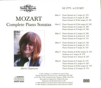 6CD/Caja Marta Deyanova: Mozart Complete Piano Sonatas