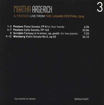 3CD/Caja Martha Argerich And Friends: Live From Lugano 2014