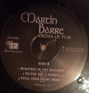 2LP Martin Barre: Order Of Play