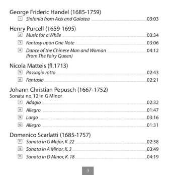 CD David Yearsley: All Your Cares Beguile (Songs & Sonatas From Baroque London)