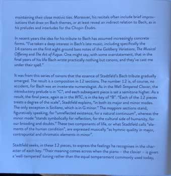 CD Martin Stadtfeld: Homage To Bach