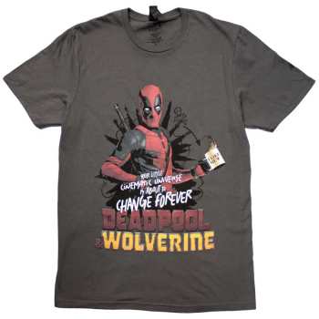 Mercancía Marvel Comics: Marvel Comics Unisex T-shirt: Deadpool & Wolverine Change Universe (small) S
