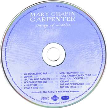 CD Mary Chapin Carpenter: The Age Of Miracles