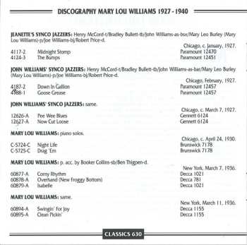CD Mary Lou Williams: 1927-1940