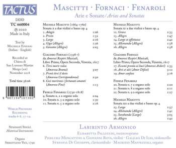 CD Michele Mascitti: Arie E Sonate