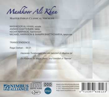 CD Mashkoor Ali Khan: Transcendence - Raga Darbari
