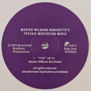 LP Master Wilburn Burchette: Psychic Meditation Music CLR