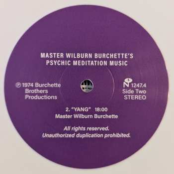LP Master Wilburn Burchette: Psychic Meditation Music CLR