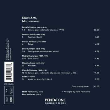 CD Matt Haimovitz: Mon Ami, Mon Amour DIGI