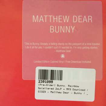 2LP Matthew Dear: Bunny LTD | CLR