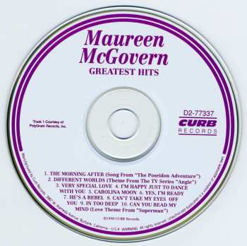 CD Maureen McGovern: Greatest Hits