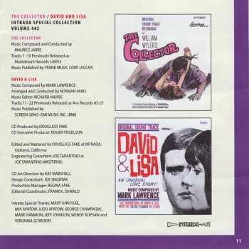 CD Maurice Jarre: Original Soundtrack Recording From William Wyler's The Collector  / David & Lisa (Original Soundtrack) LTD