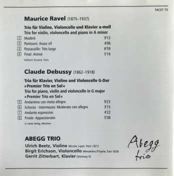 CD Claude Debussy: Klaviertrios