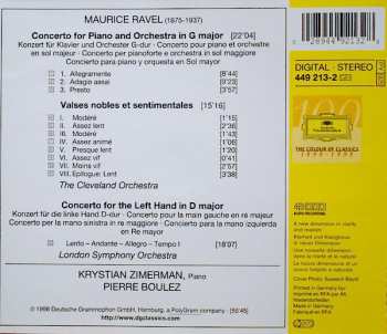 CD Maurice Ravel: The Piano Concertos, Valses Nobles Et Sentimentales