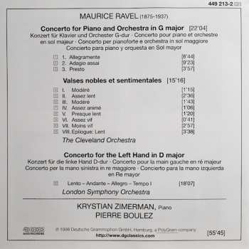 CD Maurice Ravel: The Piano Concertos, Valses Nobles Et Sentimentales