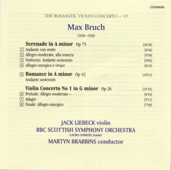 CD Max Bruch: Violin Concerto No. 1, Op 26 • Romance, Op 42 • Serenade, Op 75