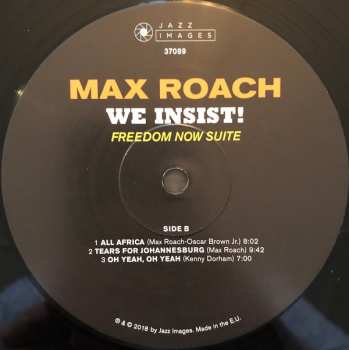 LP Max Roach: We Insist! Freedom Now Suite