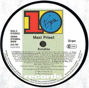 LP Maxi Priest: Bonafide