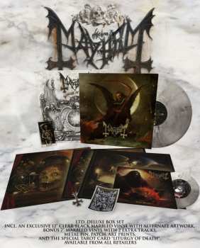 LP Mayhem: Liturgy Of Death (clear/black Marbled Lp + 7-inch Box)