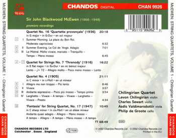 CD Chilingirian String Quartet: String Quartets Volume 1