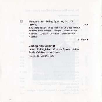 CD Chilingirian String Quartet: String Quartets Volume 1