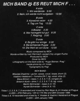 2LP MCH Band: Es Reut Mich F...