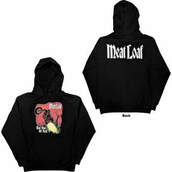 Mercancía Meat Loaf: Meat Loaf Unisex Pullover Hoodie: Bat Out Of Hell (back Print) (small) S