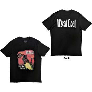 Mercancía Meat Loaf: Meat Loaf Unisex T-shirt: Bat Out Of Hell Cover (back Print) (small) S