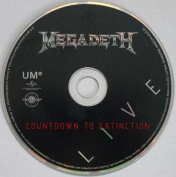 CD Megadeth: Countdown To Extinction Live
