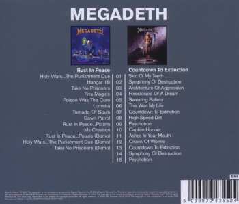 2CD Megadeth: Rust In Peace / Countdown To Extinction