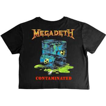 Mercancía Megadeth: Megadeth Ladies Crop Top: Contaminated (back Print) (small) S